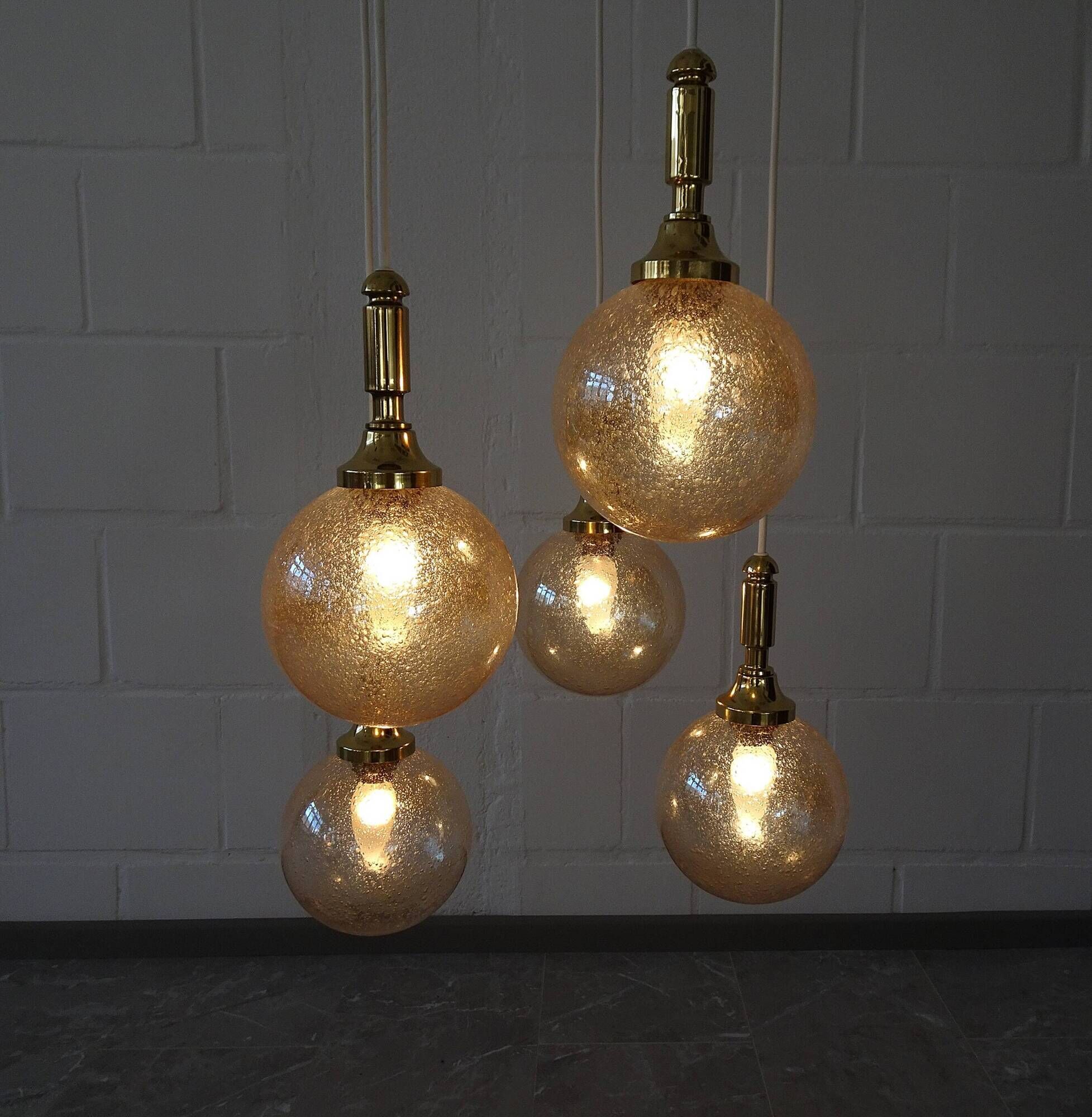 Beautiful cascade lamp by Wila Leuchten from the 1970
