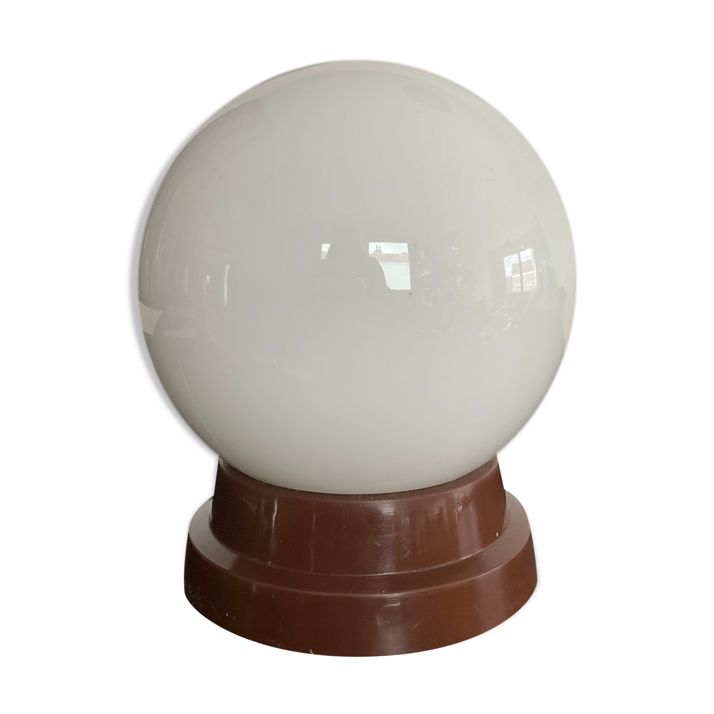 Vintage lamp from the 70s opal globe