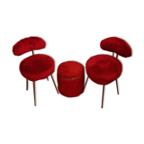 Mould set, 2 chairs and 1 pouf