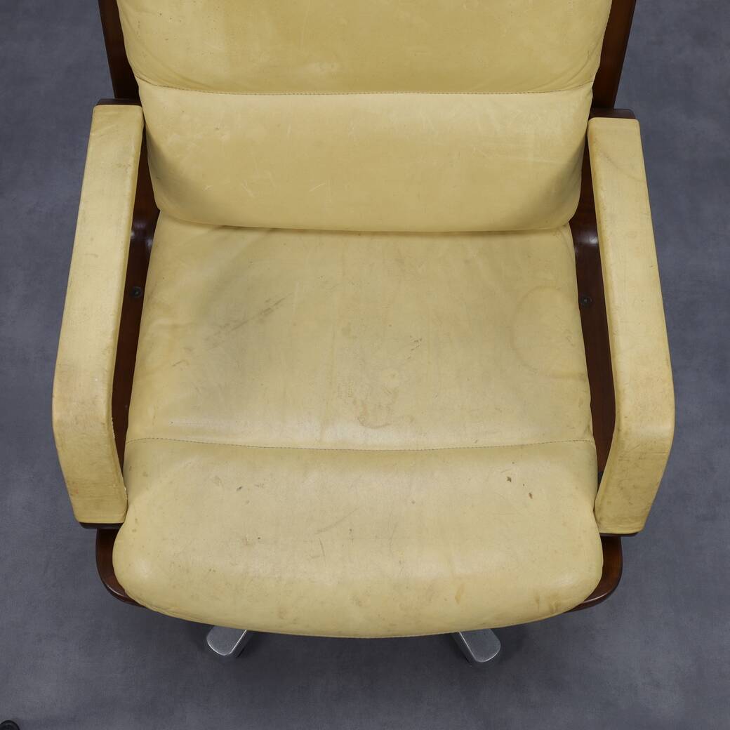 Office chair in leather by Eugen Schmidt, 1960s