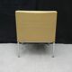 Low chair in Skai and chrome, Mobilier International
