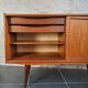 Scandinavian sideboard with sliding doors and drawers - teak