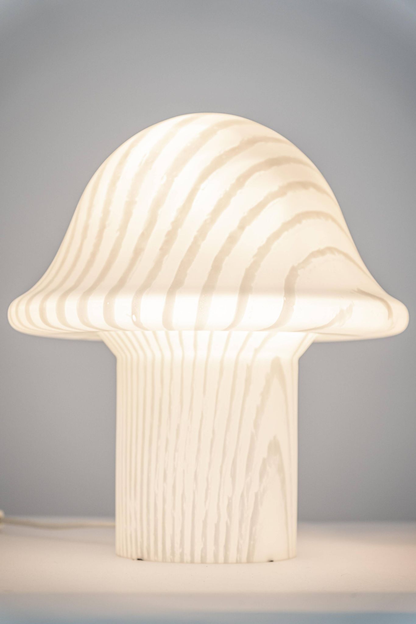 Large glass table lamp by Peil & Putzler, Germany, 1970s.