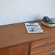 Symmetrical Danish teak sideboard 221cm