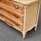 Bibus Louis XV commode renovated in raw solid wood and marquetry.