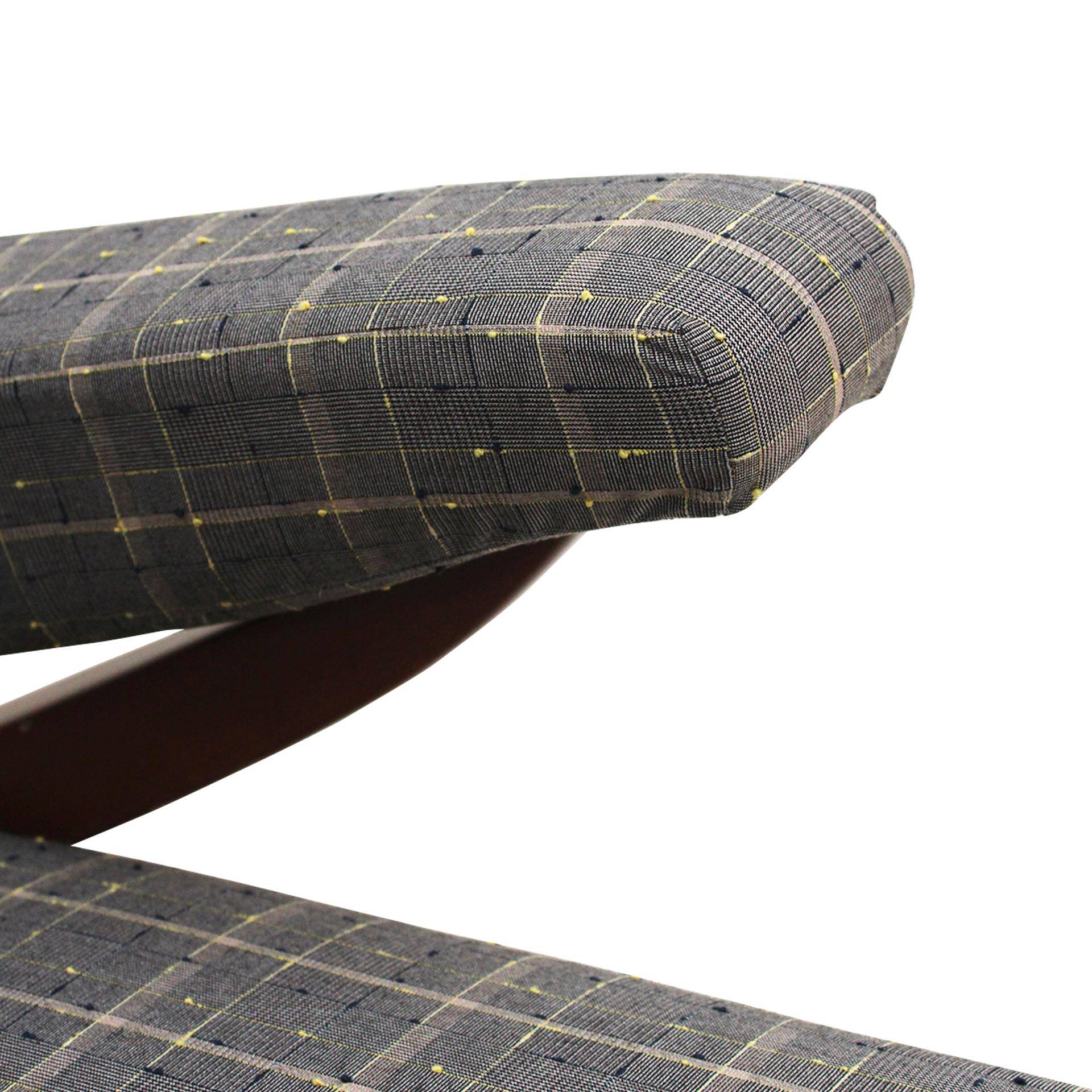 Mid-Century Franco Albini Fiorenza Graphite-blue Wool Ash Italian 1950 Armchair