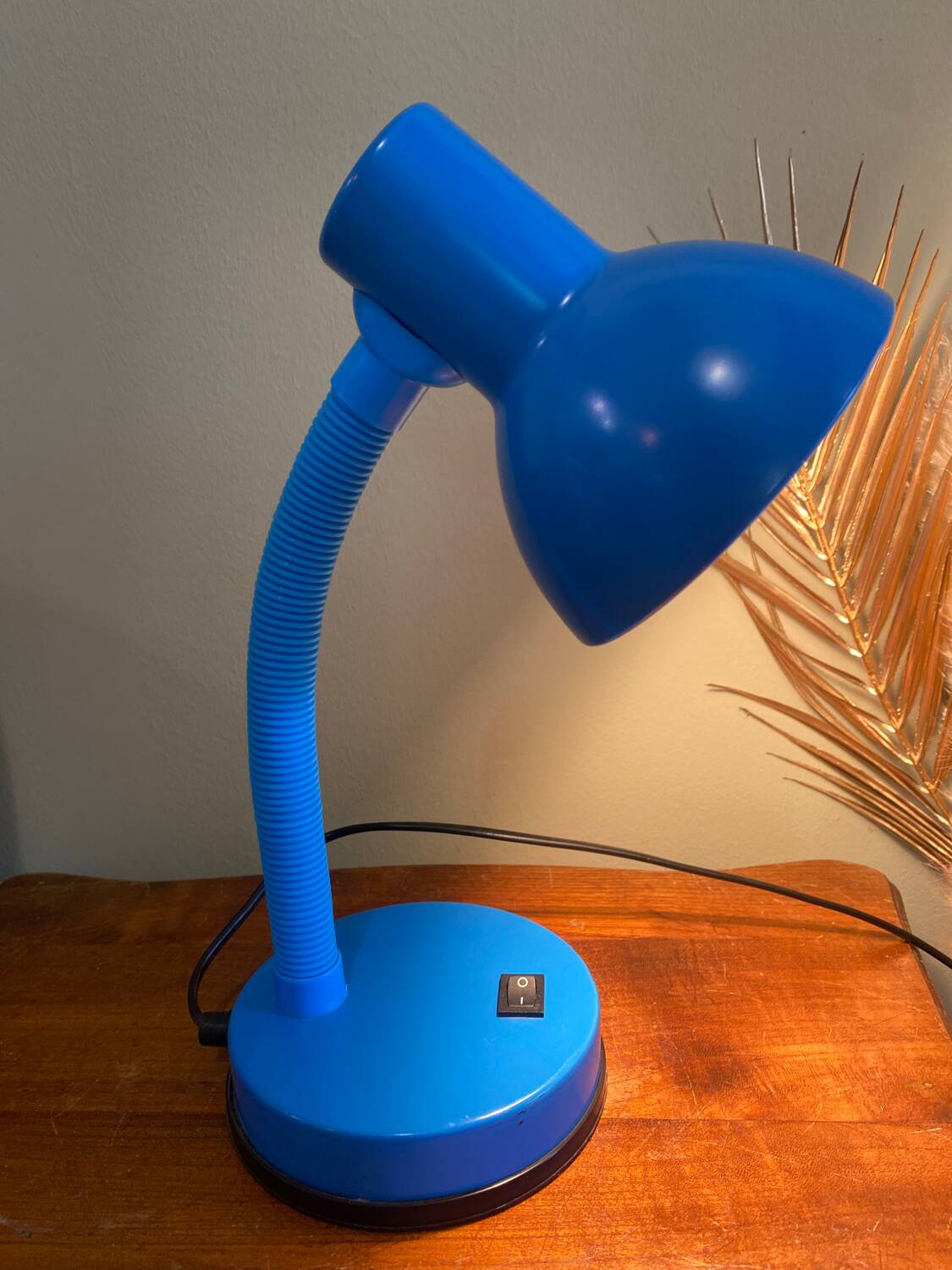 Vintage blue lamp