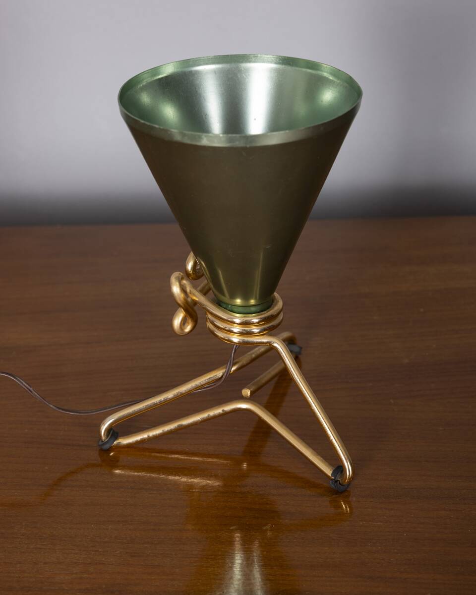 Vintage 1950s table lamp designed by Ettore Sottsass for Rinnovel
