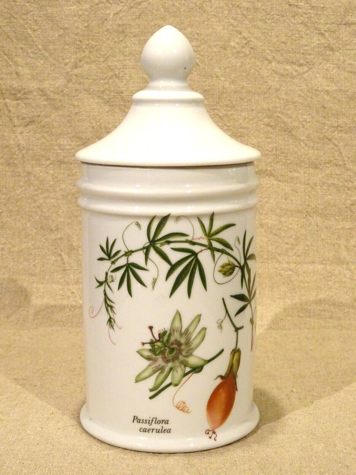 Porcelain medicine jar creations Deshoulieres Passiflora Punica granatum