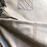 Old Sheet In Pure Thread Pink Powdery Linen