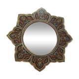 Mirror painted wooden flower 24cm