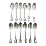 Cuillères de table Cristofle en métal argenté, modèle Marly, 12 pièces
