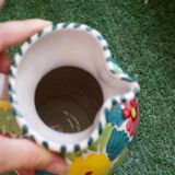 Pichet à fleurs céramique italienne