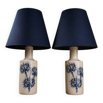 Paire de Lampes porcelaine Royal Copenhagen