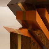 Postmodern sculptural table by Poggioli Italy 1970s