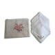 Nappe 145 x 245 brodée fleurs et 12 serviettes