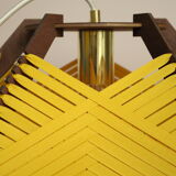 Lampe jaune tissée à poser