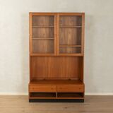 Classic two-piece display cabinet by Poul Hundevad, 1960s