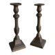 Pair of brass candlesticks