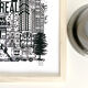 Montreal black and white screenprint