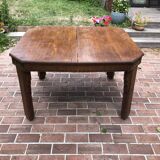 Art deco table with carved details