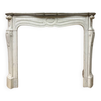 Louis XV style marble fireplace