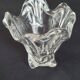 Large crystal vases.