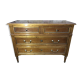 Commode de style Louis XVI merisier