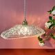 Vintage molded glass lampshade pendant lamp
