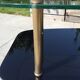 Glass and brass coffee table