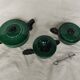 Vallauris green tea set – 1960s