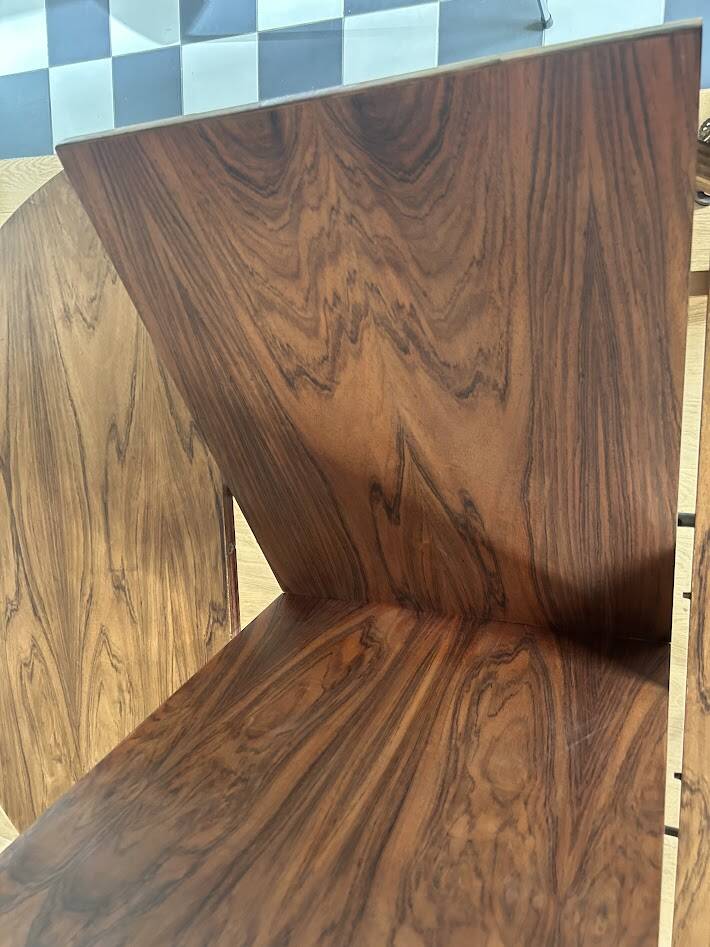 Rosewood table with butterfly extension