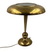 Oscar Torlasco, mod. 143 brass table / desk lamp, Prod. Lumi, Italy 1950s