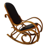 Rocking-chair in beech XXth century