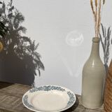 Set of 8 flat plates iron earth model Longchamp Alésia