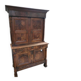 Empire period two-body buffet in walnut