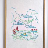 Lot of two Charles Lapicque lithographs