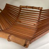 Vintage rattan basket