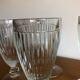 4 bistrot ice cream cups thick glass vintage