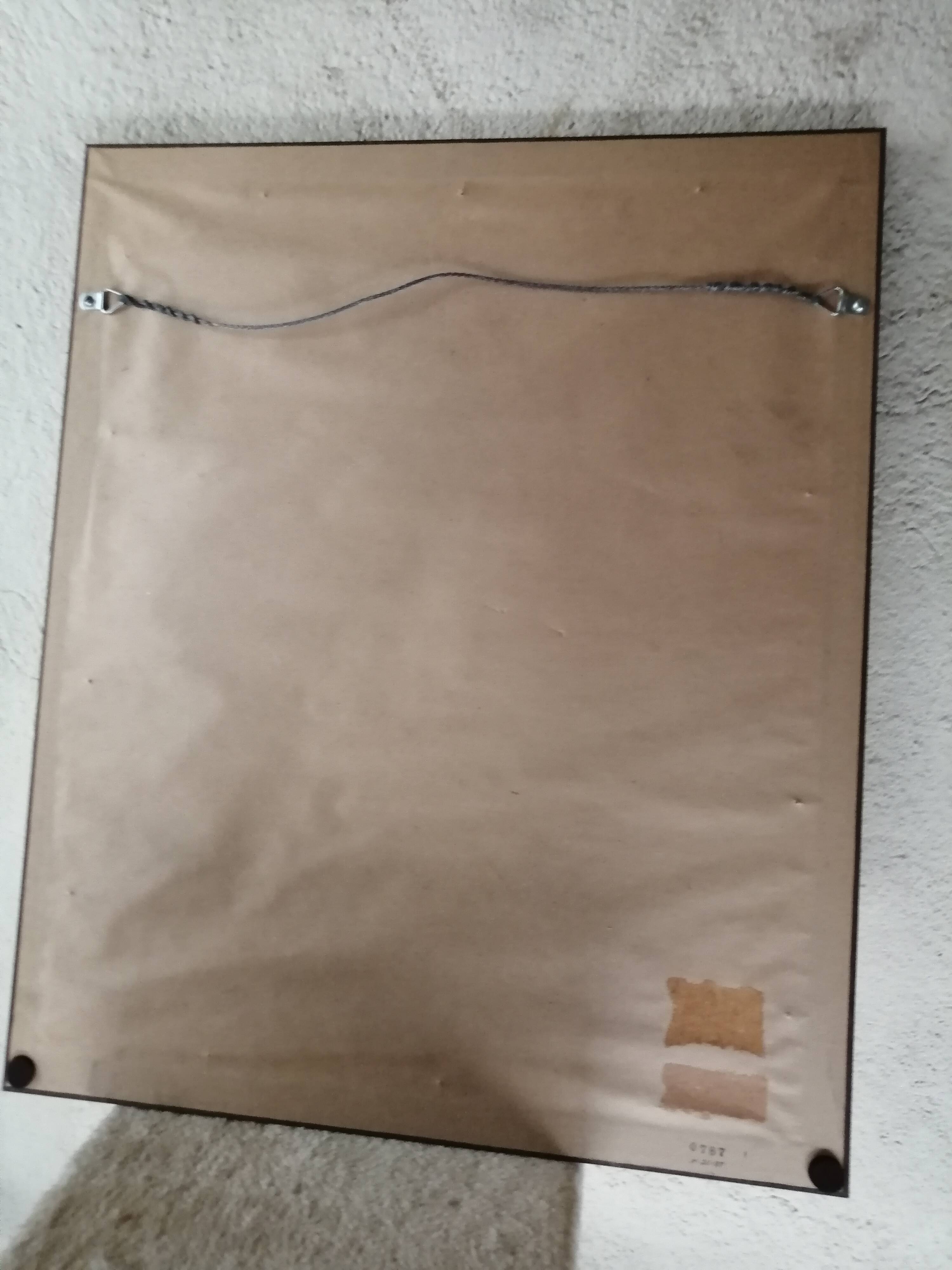 Old framed lithography by Martinet