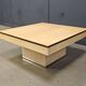 Table basse en peau de chèvre laquée Aldo Tura, années 1960