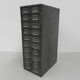 Industrial Steel Chest of Drawers with 20 Drawers