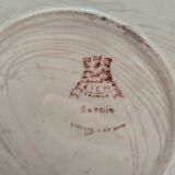 Gien dessert plate, Savoie model, hand painted