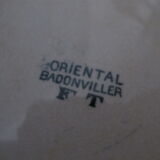 5 assiettes plates en terre de fer de Badonviller