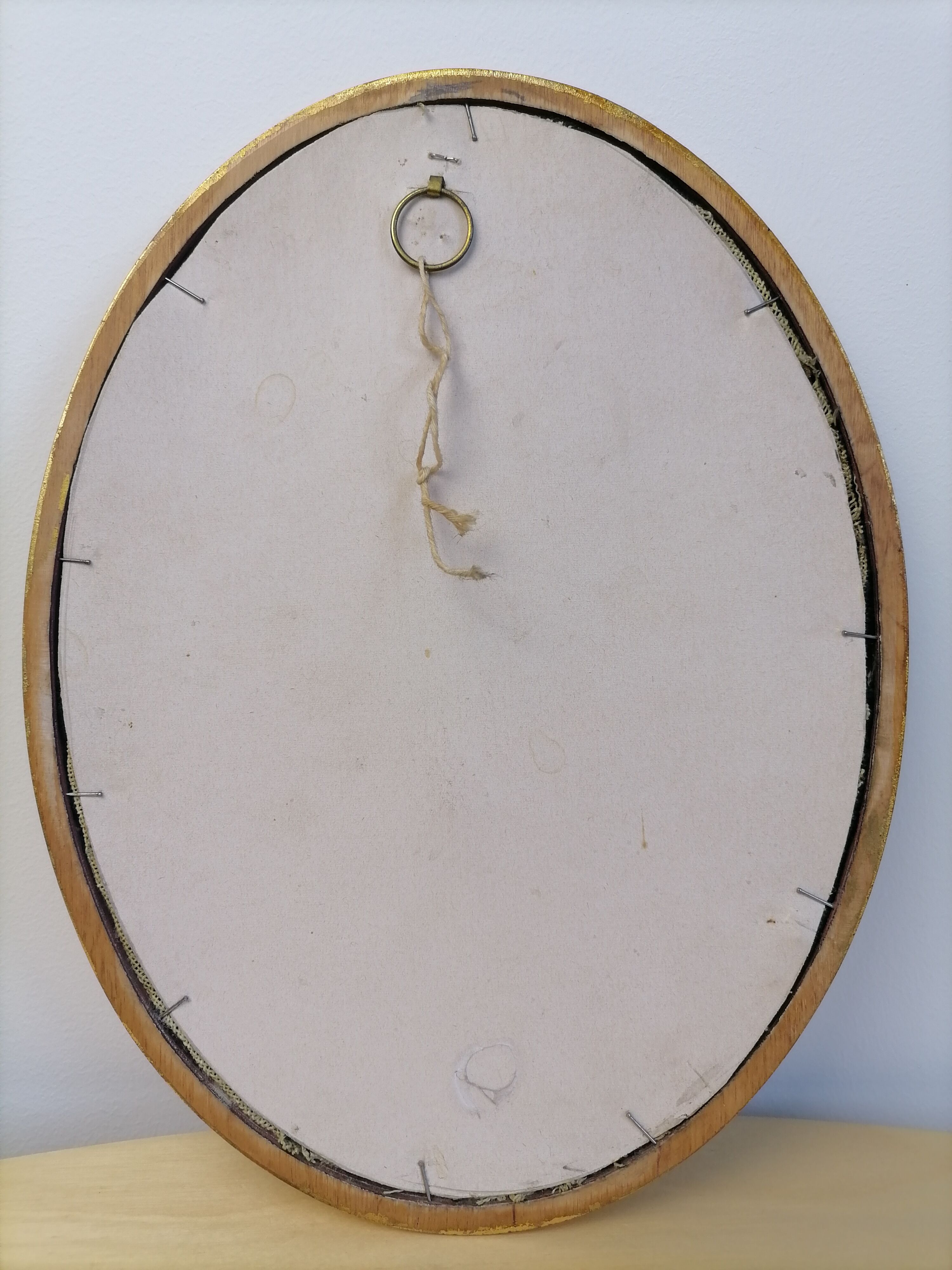 Framed antique embroidery