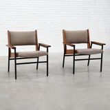 Modernist Armchairs, 1950s, Set of 2