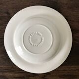 Set of 6 English soup plates, in ironstone ceramic, flower patterns