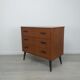 Scandinavian dresser 60s teak vintage compass feet