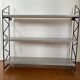 Vintage wood and metal shelf