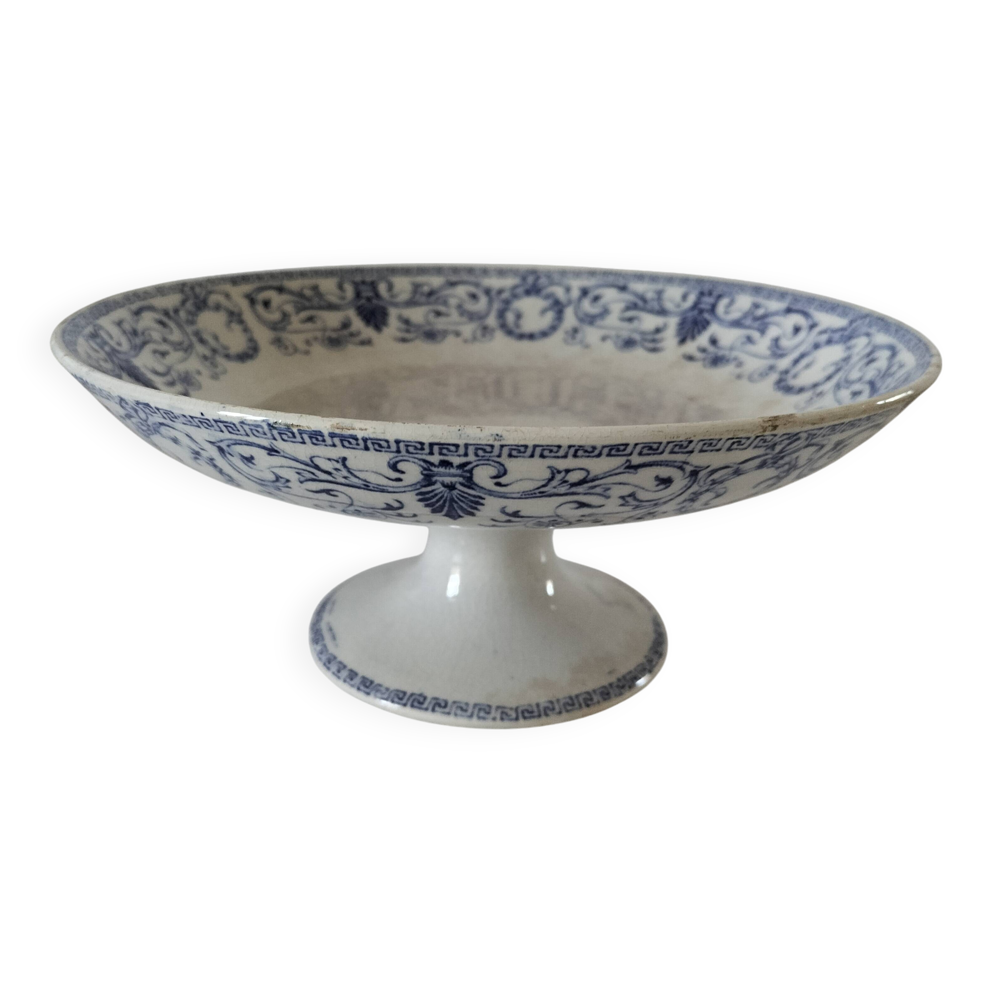 Creil & Montereau Marie-Louise model pedestal dish